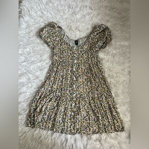 Wild Fable Floral Mini Dress - Yellow and Purple